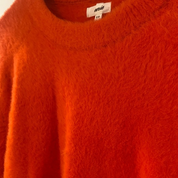 Aerie 🧡❤️🧡 Flurry Crewneck Sweater Pullover Small Red/Orange RARE - Picture 5 of 15